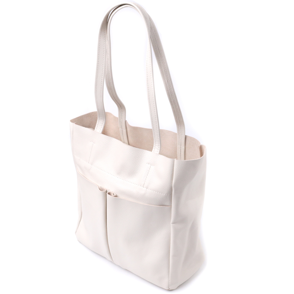 Сумка Shvigel Шопер з натуральної шкіри Бежева (22843) - зображення 1