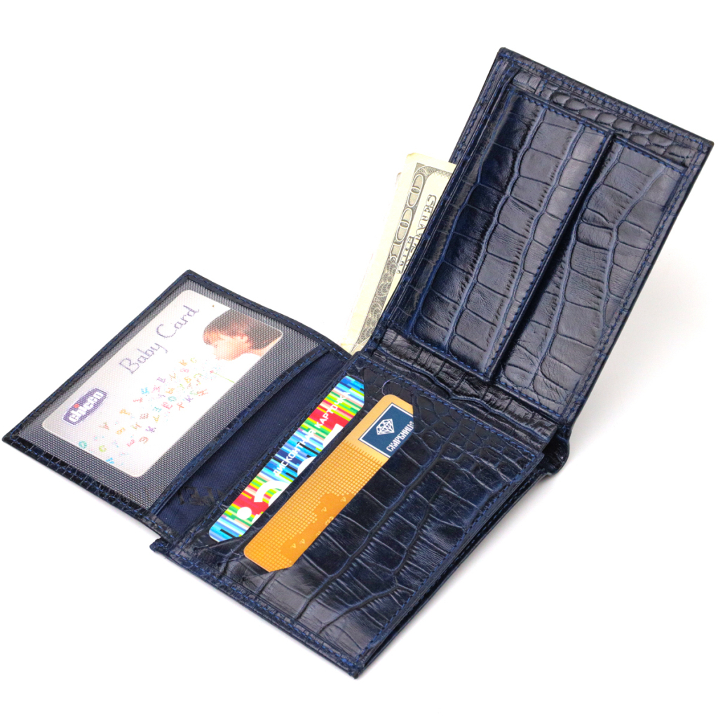 Гаманець Canpellini З натуральної шкіри Синій (21924) - зображення 6