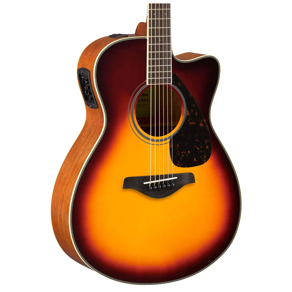 Гітара електроакустична Yamaha FSX820C Brown Sunburst - зображення 3