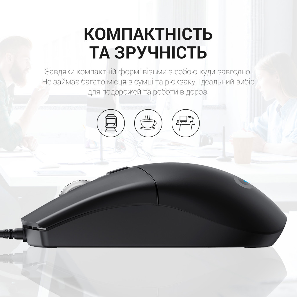 Мишка OfficePro M115 USB Black (M115) - зображення 7