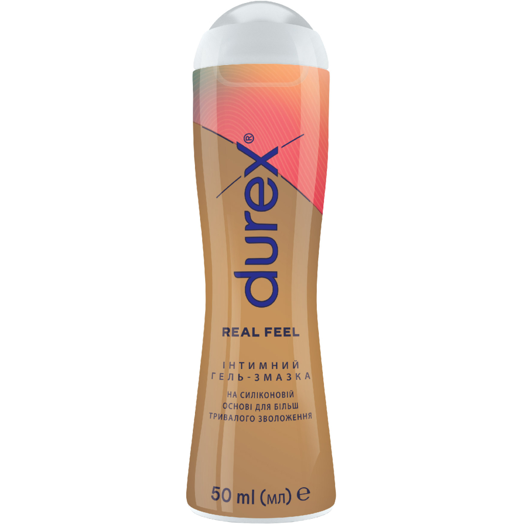 Інтимний гель-змазка Durex Real Feel для анального сексу на силіконовій основі (лубрикант) 50 мл (4820108005327) - изображение 1