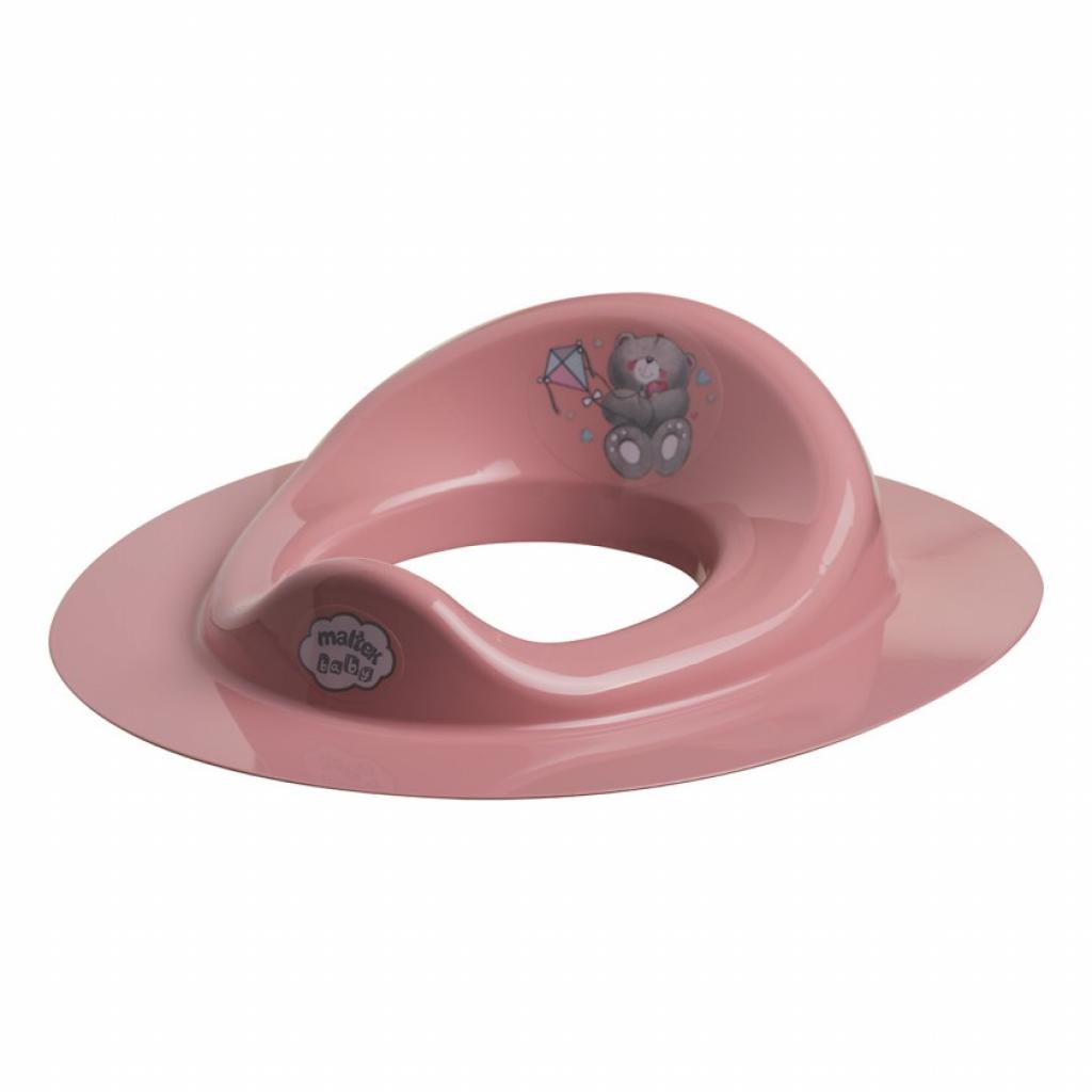 Накладка на унітаз Maltex Кубусь Рожева (3910504) - зображення 1