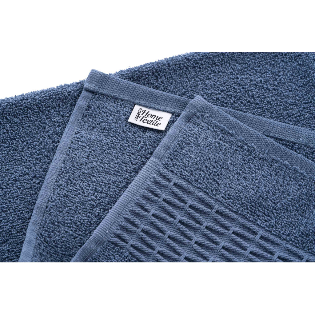 Рушник Ardesto набір махрових Lotus 2 шт 50х90см, 70х140см, 100% бавовна, синій (ART2357NA) - изображение 9