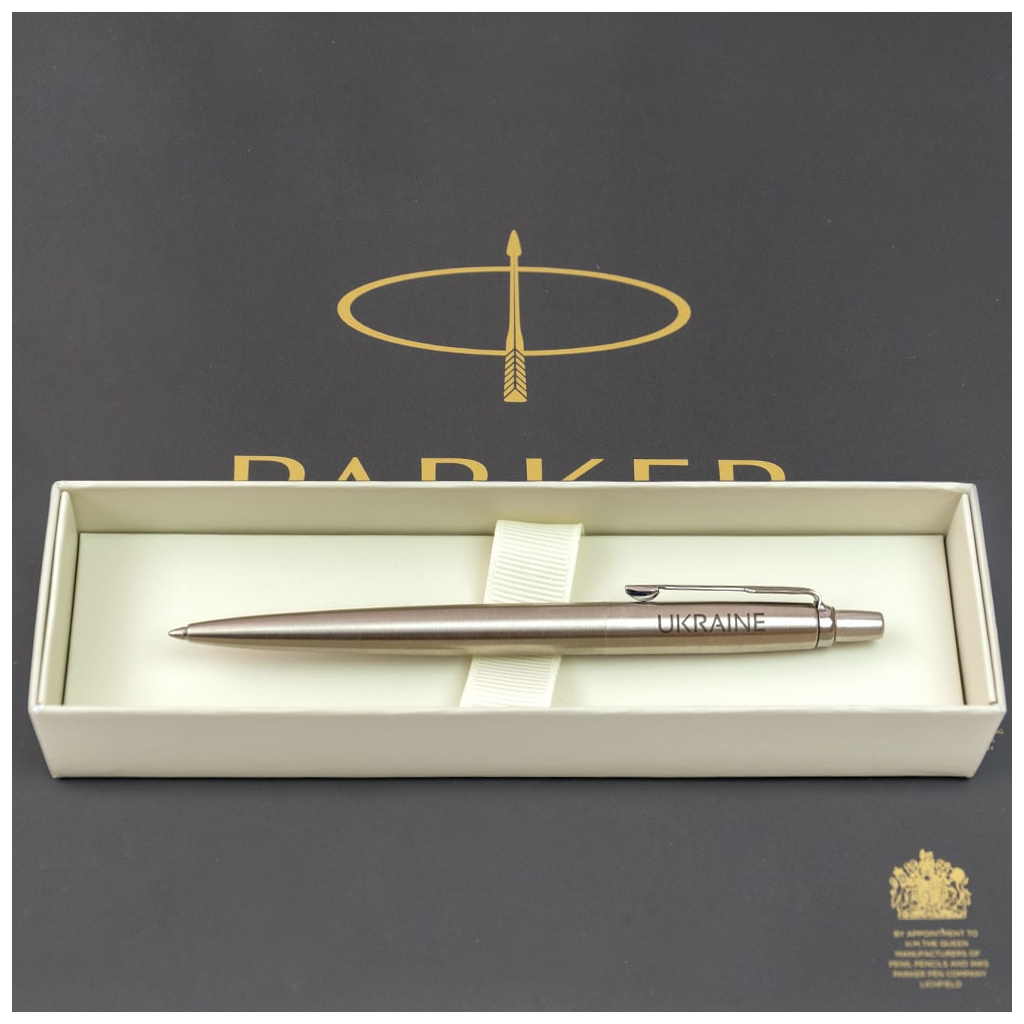 Ручка кулькова Parker JOTTER 17 UKRAINE SS CT BP Україна + Карта (16132_T205b) - изображение 7