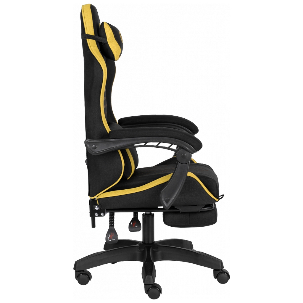 Крісло ігрове GT Racer X-2339 Black/Yellow (X-2339 Fabric Black/Yellow) - зображення 3