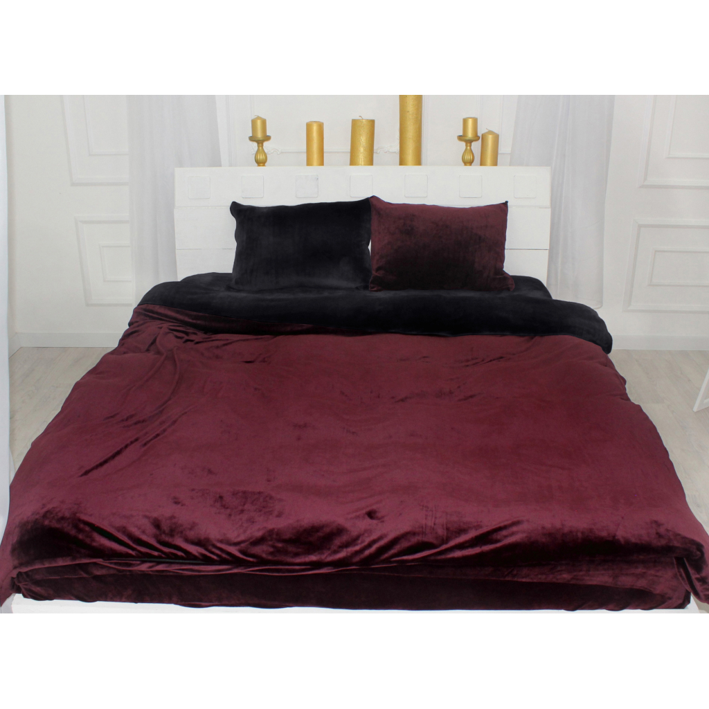 Постільна білизна MirSon Велюр Winter Frost 28-0007 + 28-0002 Poinsettia Velvet 2х160х220 (2200004007465) - зображення 1