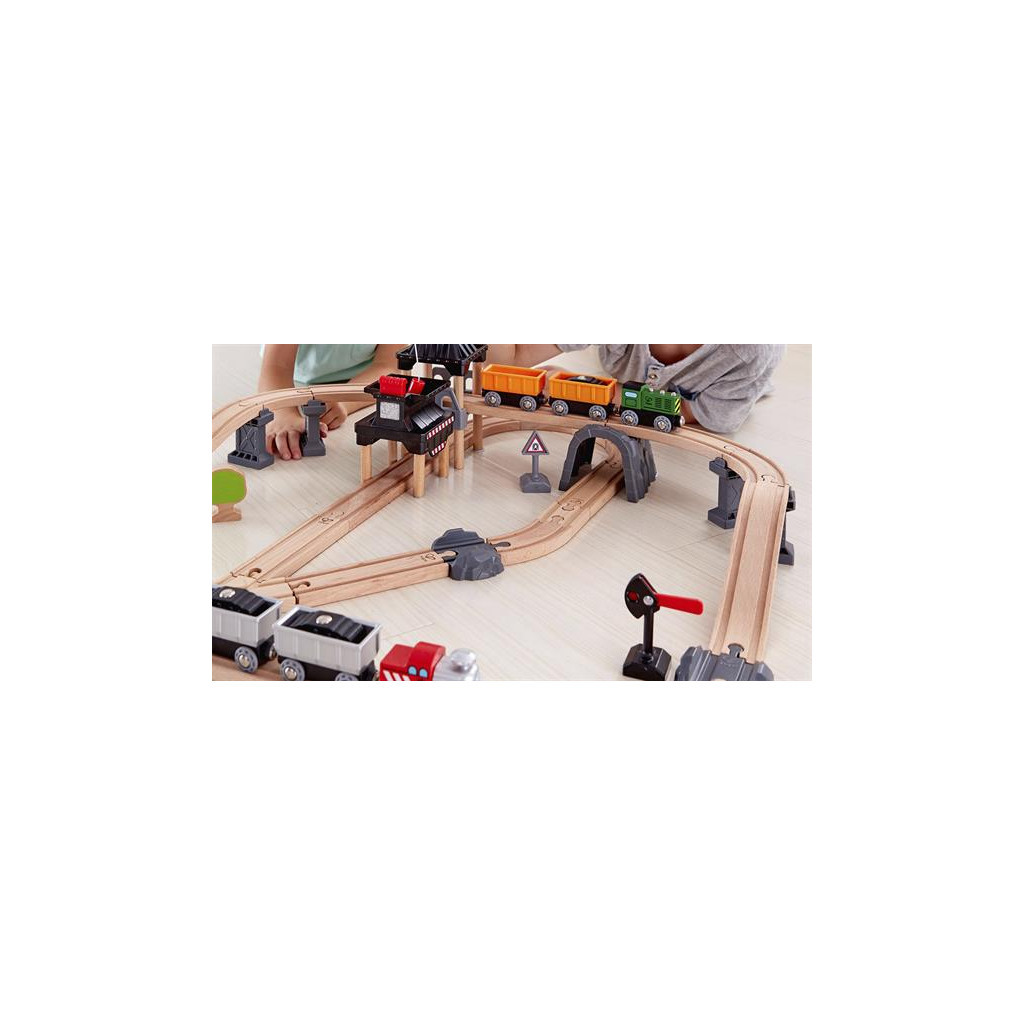 Залізниця Hape Гірський навантажувач 64 елемента (E3756) - зображення 11