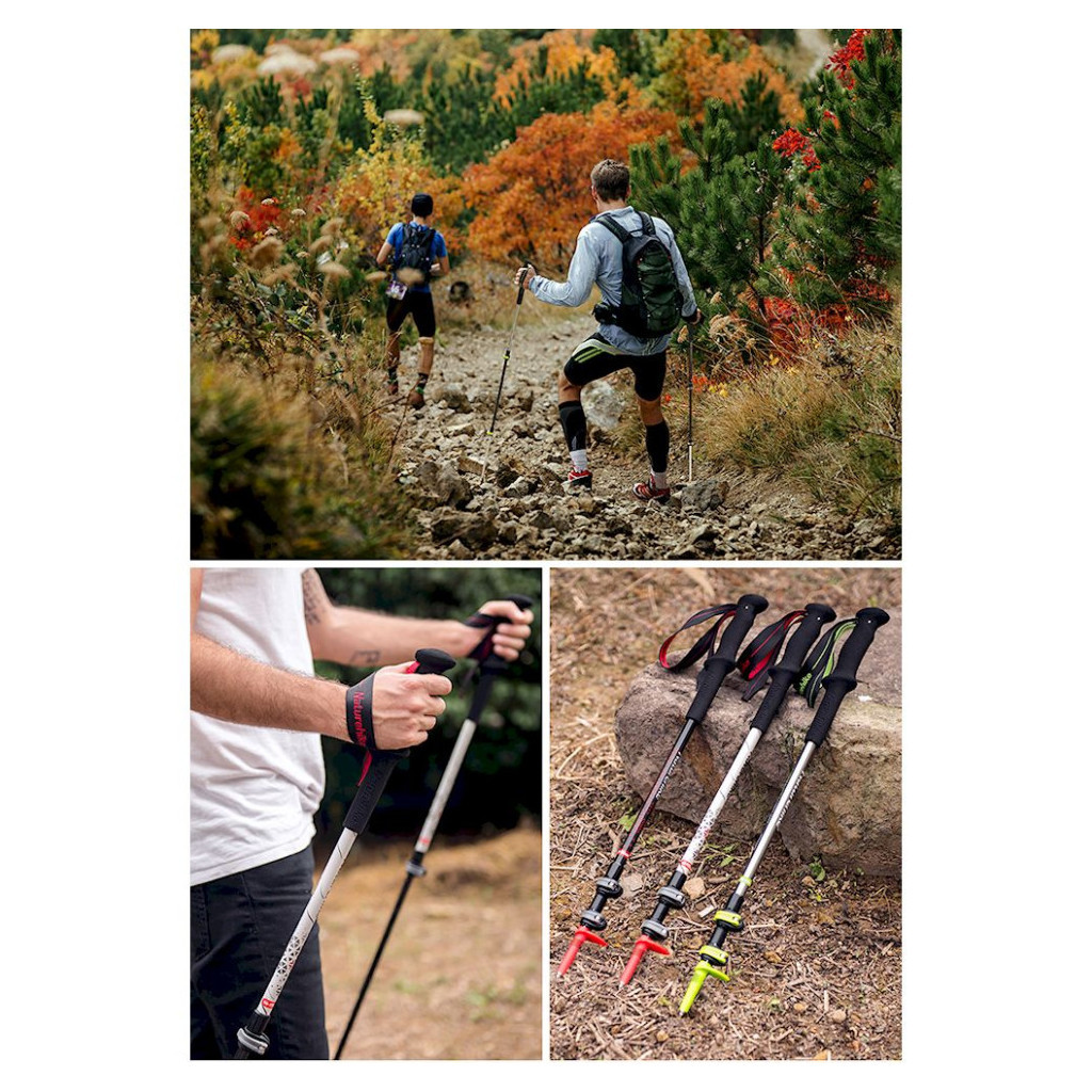 Трекінгові палиці Naturehike ST06 NH17D006-D 3-секційна біла 1 шт (6927595748589) - зображення 9