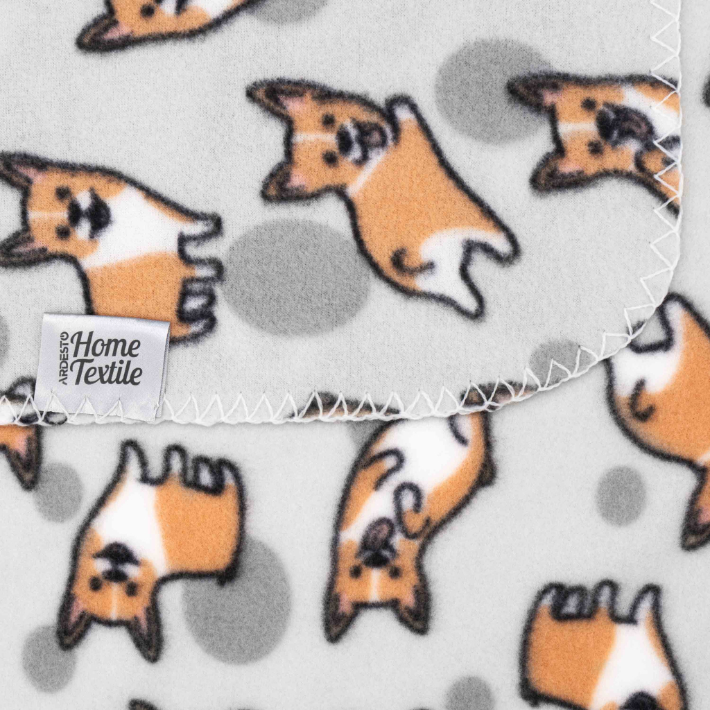 Плед Ardesto Fleece 100% поліестер 130x160см коргі (ART0713PB) - зображення 5