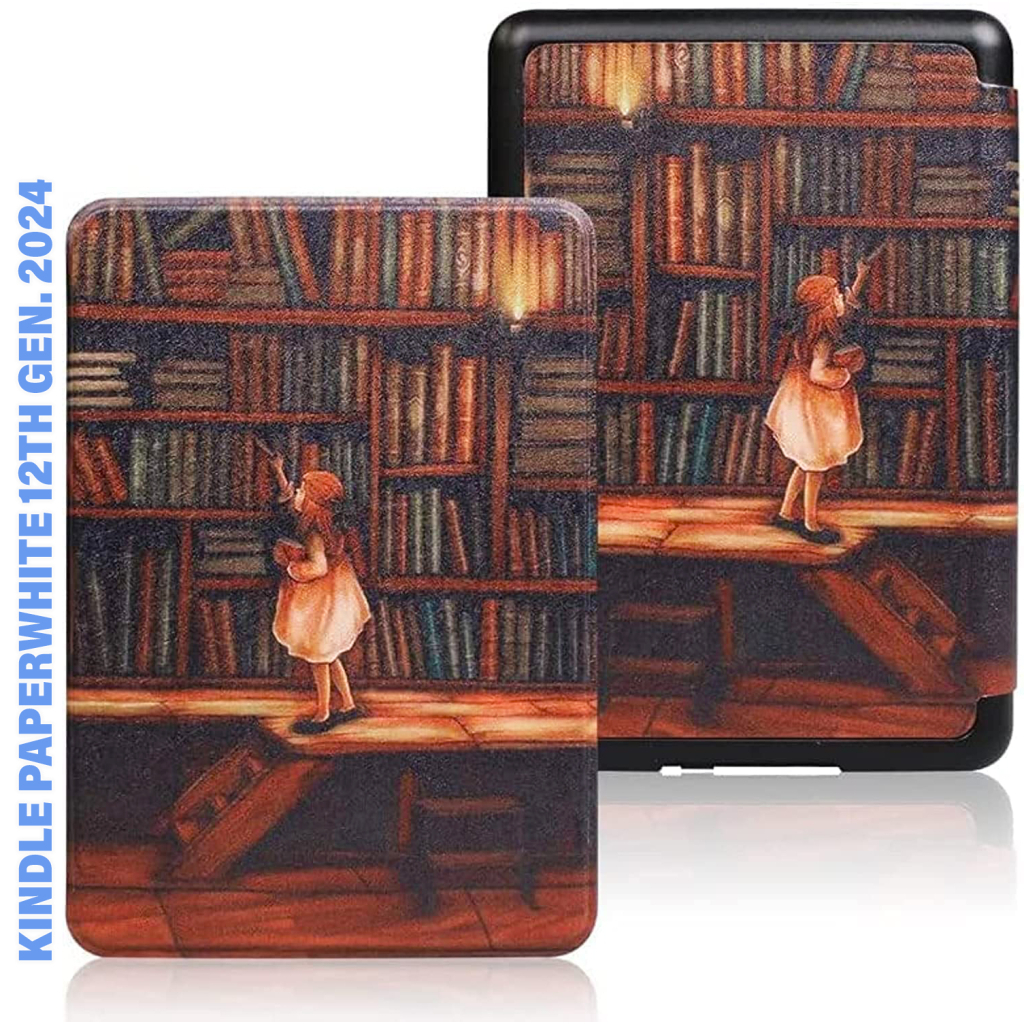 Чохол до електронної книги BeCover Smart Case Amazon Kindle Paperwhite 12th Gen. 2024 7"/Colorsoft (2024) Library Girl (712856) - зображення 1