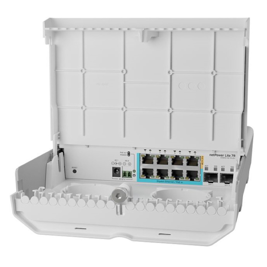 Комутатор мережевий Mikrotik CSS610-1Gi-7R-2S+OUT - зображення 1