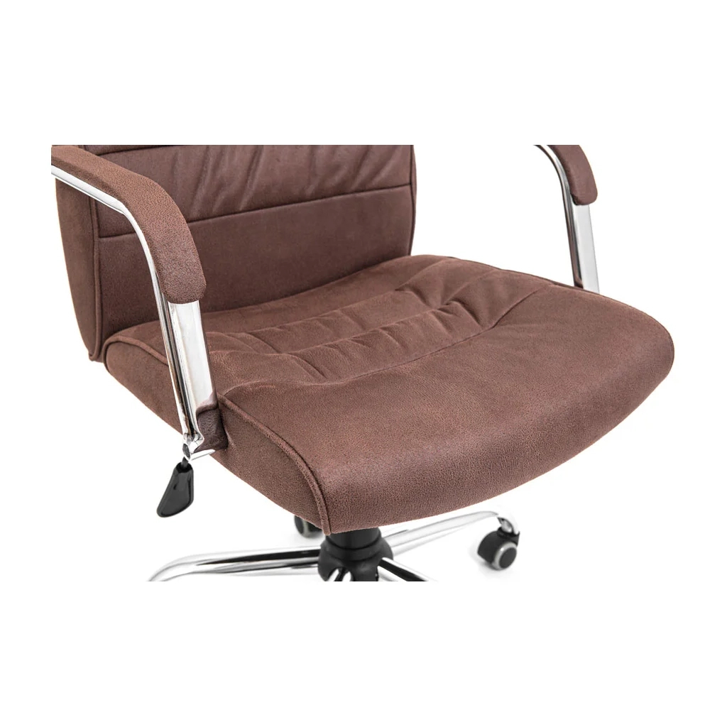 Офісне крісло Richman Ліон Ю Хром П5 M-2 (Anyfix) Мустанг Кофе (R00000050117) - зображення 7