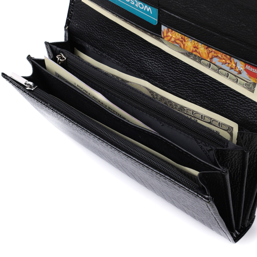 Гаманець ST Leather Шкіряний Чорний (22683) - зображення 8