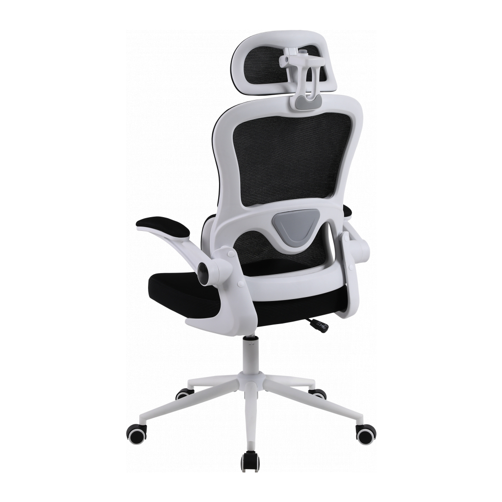 Офісне крісло GT Racer B-5880 White/Black - зображення 5