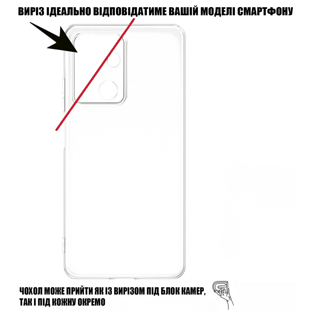 Чохол до мобільного телефона BeCover Silicone Oppo A5 Pro 4G/5G Transparent (713787) - зображення 8