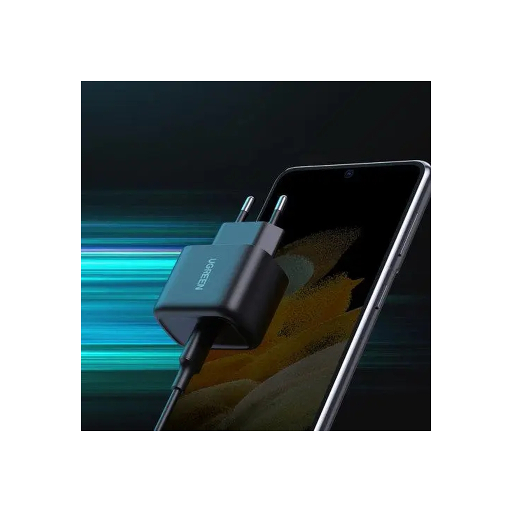 Зарядний пристрій Ugreen USB-C PD25W + cable USB-C to USB-C 2.0m CD250 black (50581) - зображення 7
