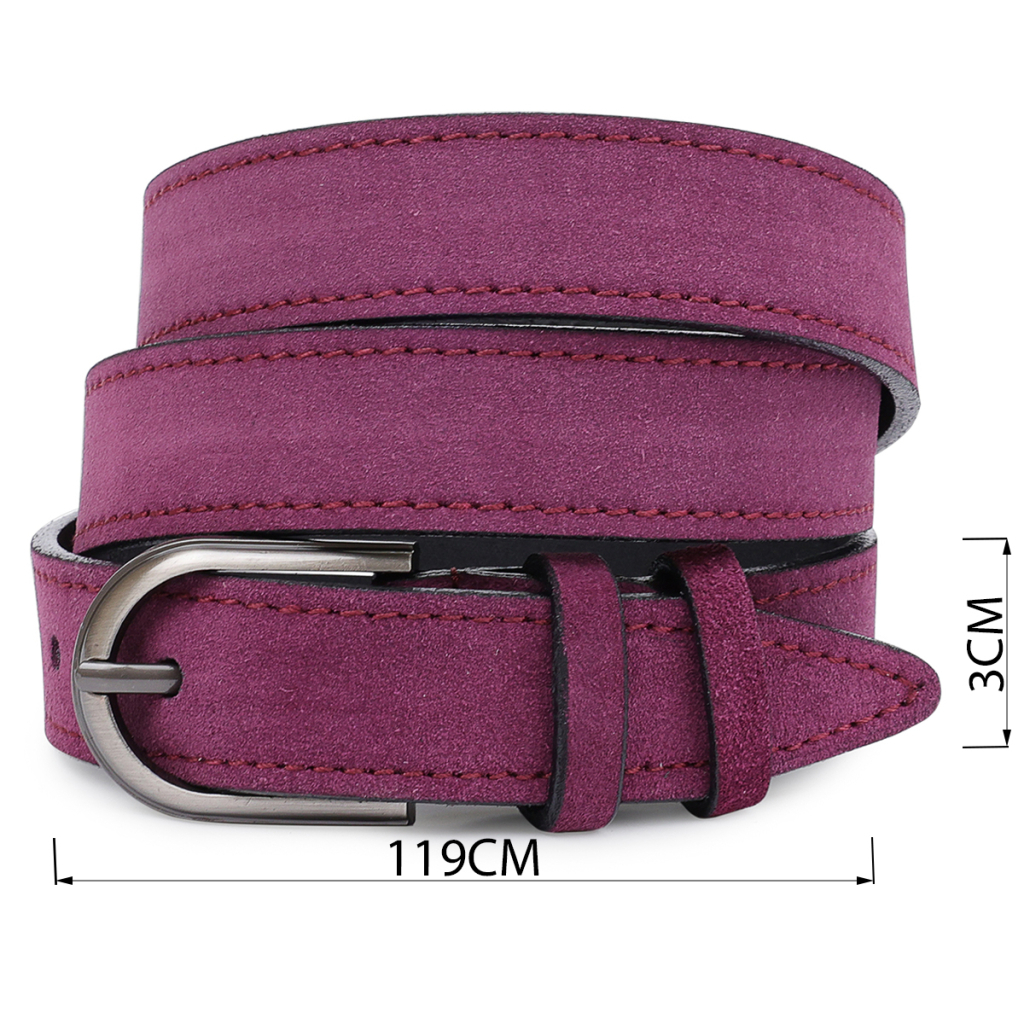 Ремінь Vintage Замшевий жіночий Фіолетовий (20801) - зображення 4