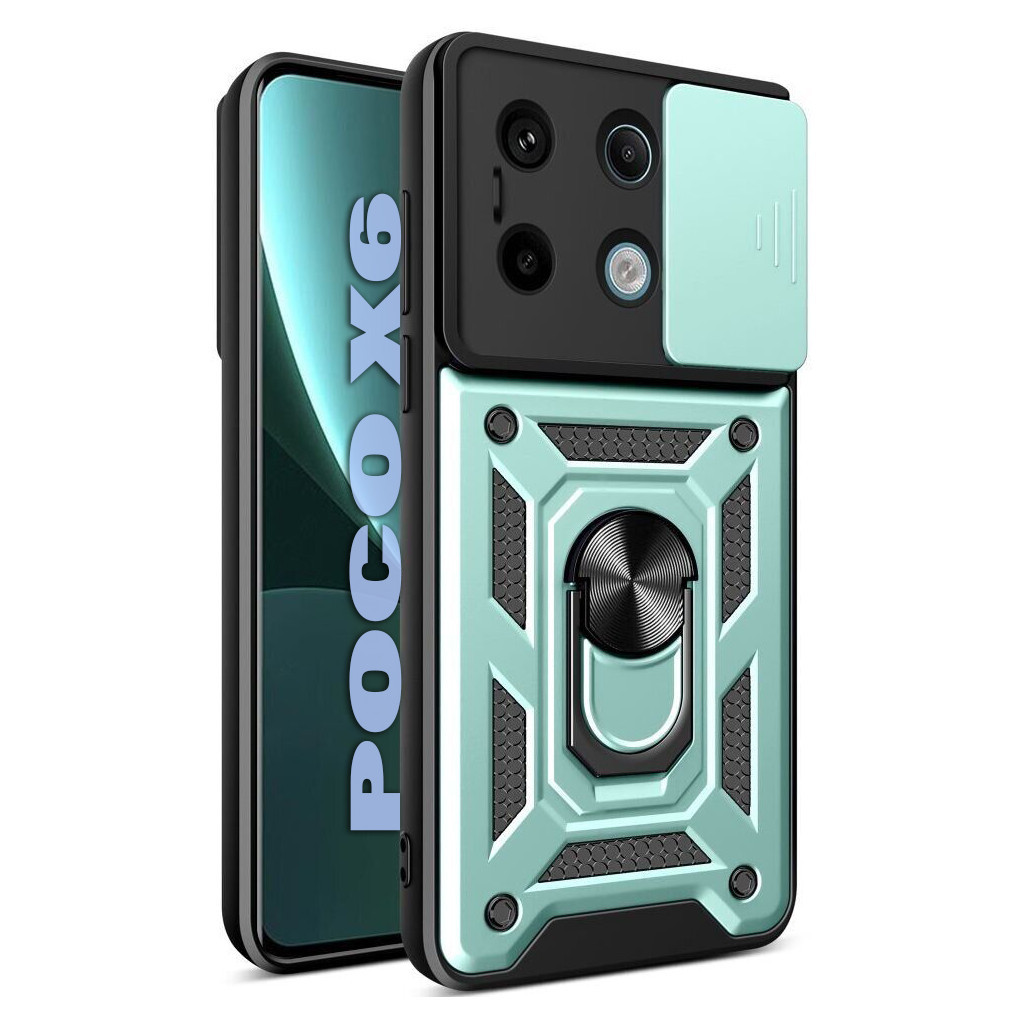 Чохол до мобільного телефона BeCover Military Poco X6 Dark Green (711008) - зображення 1
