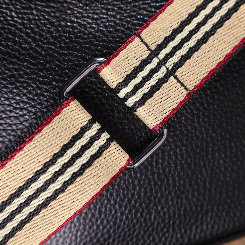 Сумка Vintage Напівкругла через плече з натуральної шкіри Чорна (22079) - зображення 10