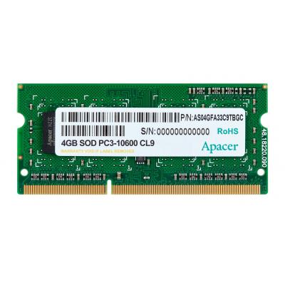 Модуль пам'яті для ноутбука SoDIMM DDR3 4GB 1333 MHz Apacer (DS.04G2J.K9M) - зображення 1