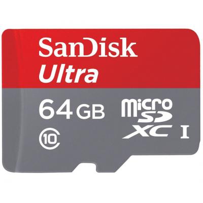 Карта пам'яті SanDisk 64GB microSDXC Class 10 UHS-I (SDSDQUAN-064G-G4A) - зображення 1