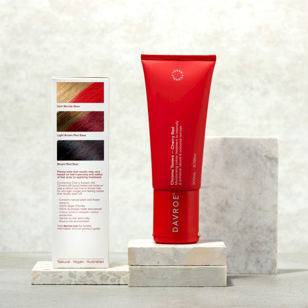 Відтінковий бальзам Davroe Chroma Colour Treatments Cherry Red Toner 200 мл (9326123009500) - зображення 3