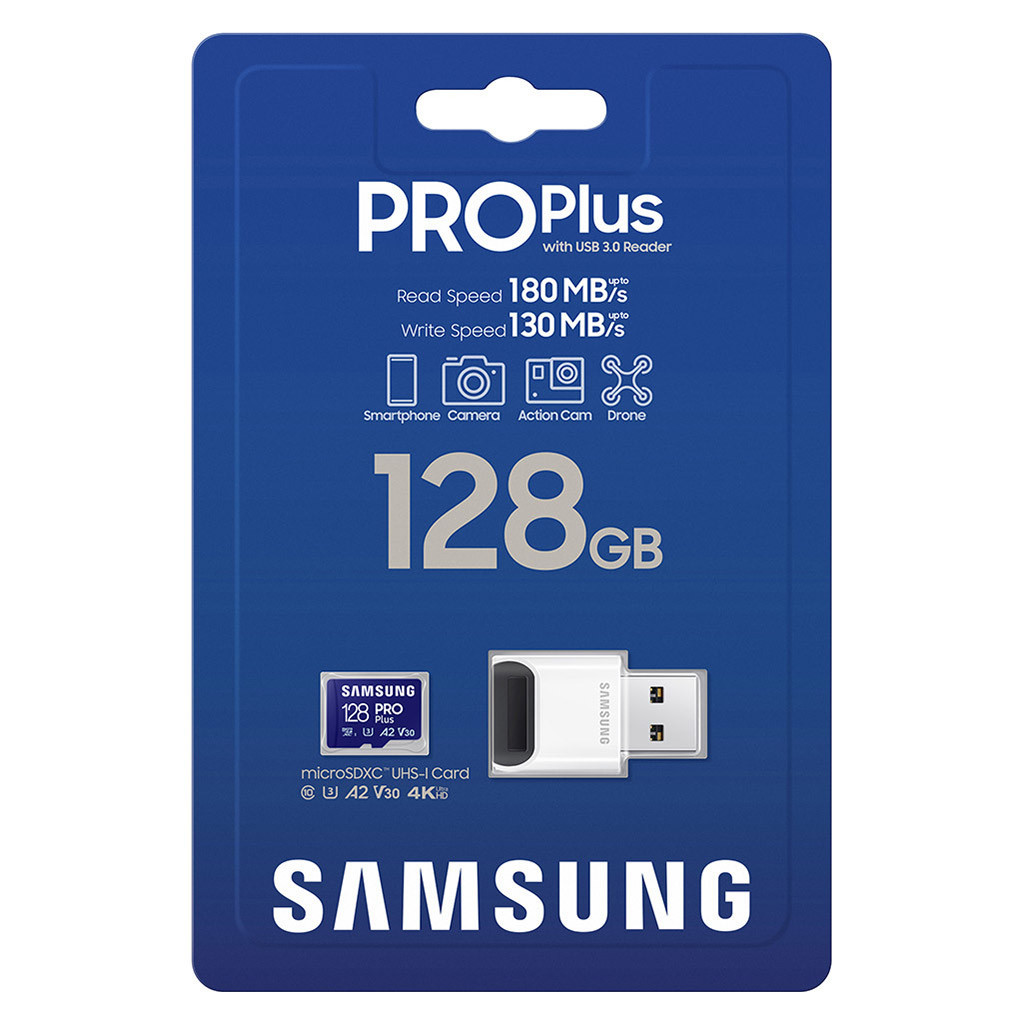 Карта пам'яті Samsung 128GB microSDXC calss 10 UHS-I V30 Pro Plus (MB-MD128SB/WW) - зображення 3