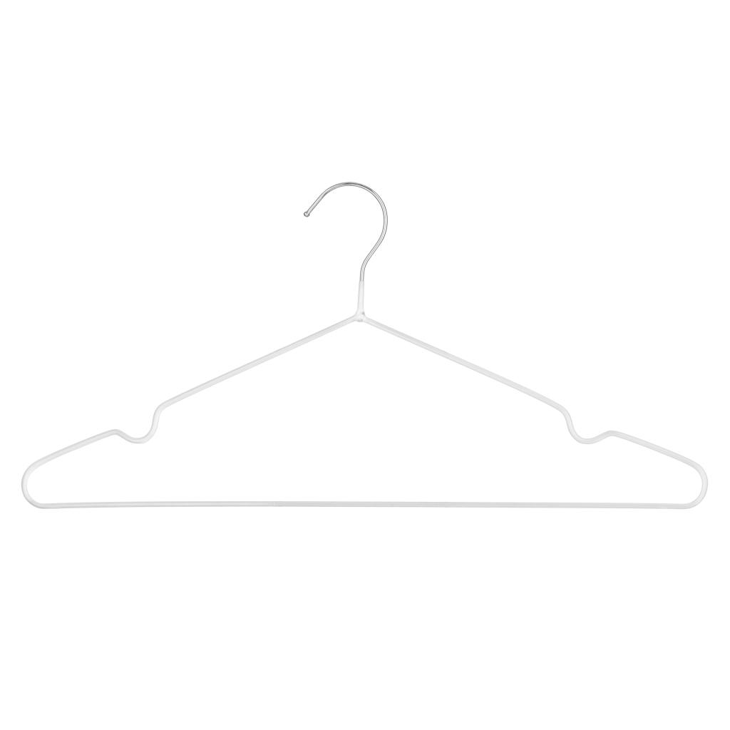 Плічка Ardesto Металеві з ПВХ покриттям Білі 40.5 см 10 шт. (ARHC2810W) - зображення 3