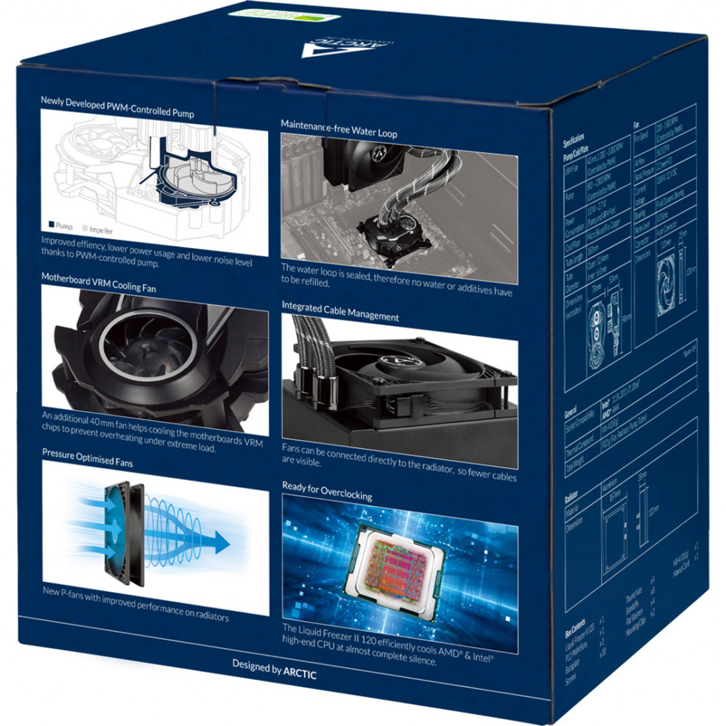 Система рідинного охолодження Arctic Liquid Freezer II 120 (ACFRE00067B) - зображення 7