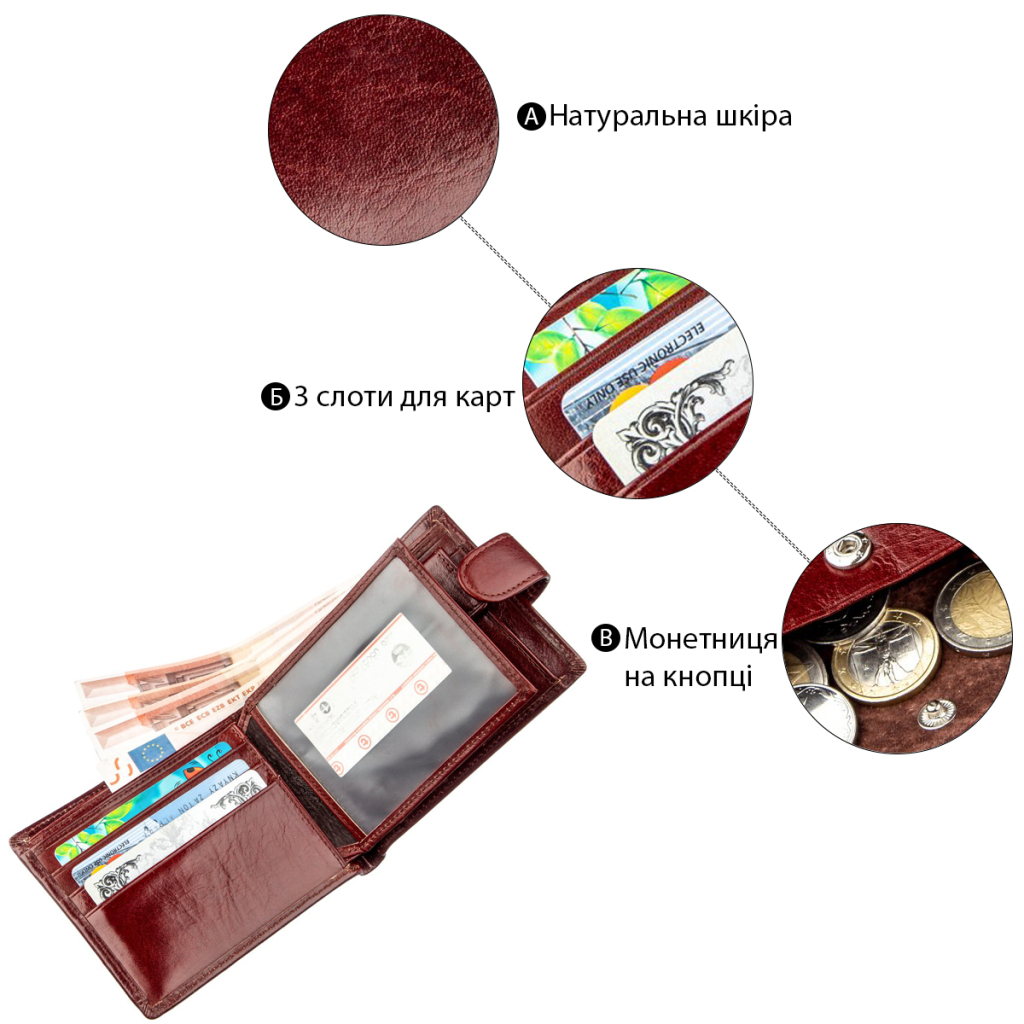 Гаманець Boston Коричневий (18810) - зображення 4