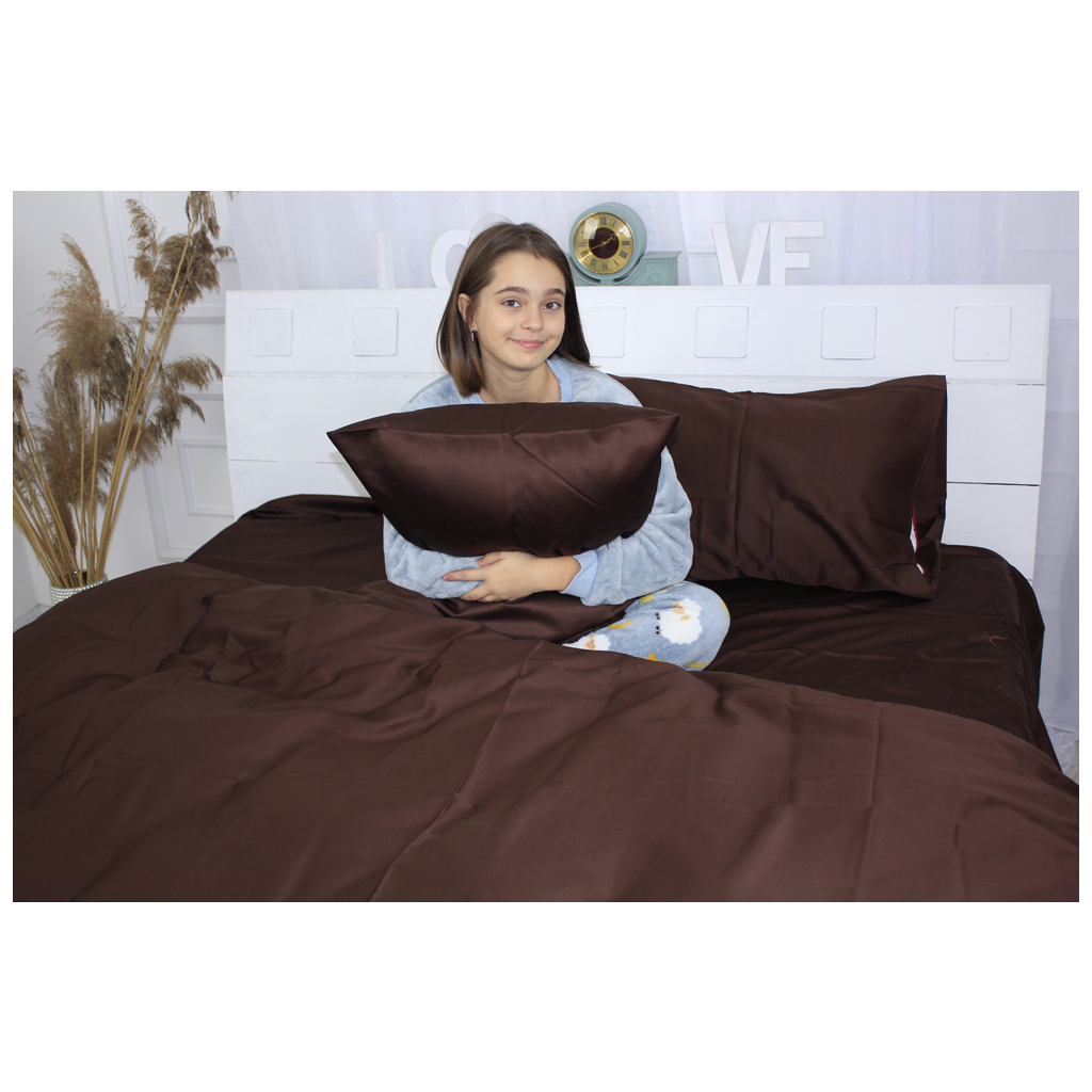 Простирадло MirSon Cacao 0211 200х220 см (2200000674319) - зображення 3