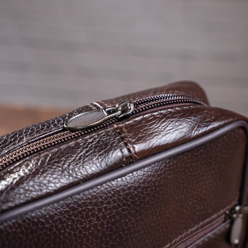 Сумка Vintage Шкіряна Коричнева (14987) - зображення 9