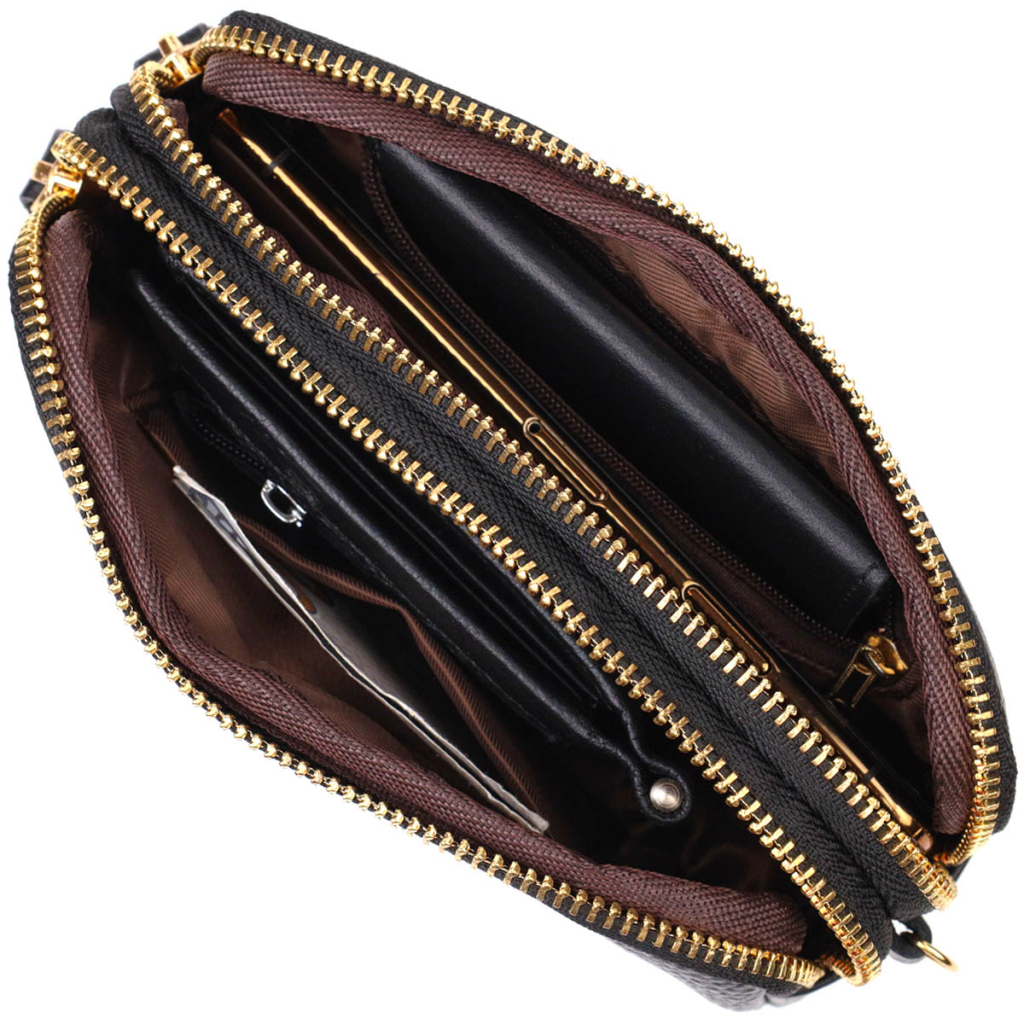 Сумка Vintage З натуральної шкіри Чорна (22088) - зображення 6