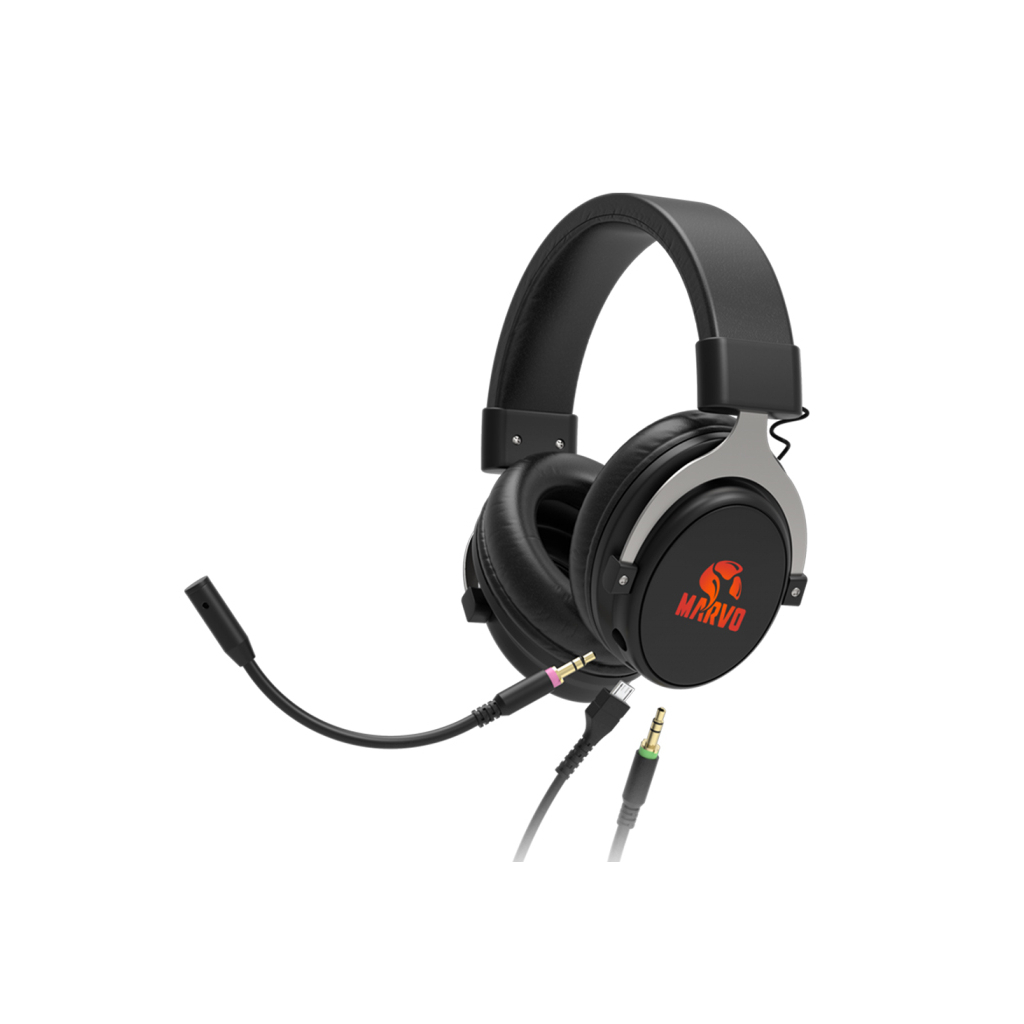 Навушники Marvo HG9052 Red-LED 7.1 Black (HG9052) - зображення 2
