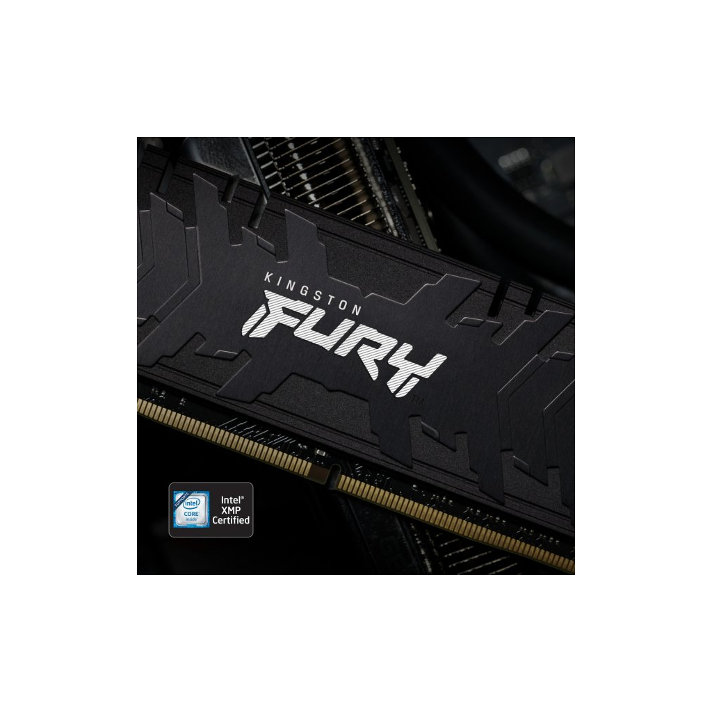 Модуль пам'яті для комп'ютера DDR4 16GB (2x8GB) 3200 MHz Renegade Black Kingston Fury (ex.HyperX) (KF432C16RBK2/16) - зображення 4