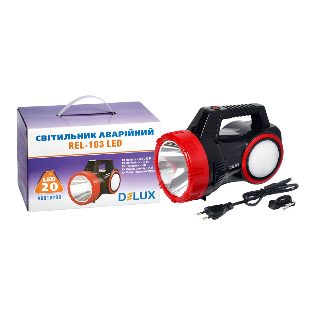 Ліхтар Delux REL-103 20 LED 10W + подарунок REL-107 (90022813) - зображення 3