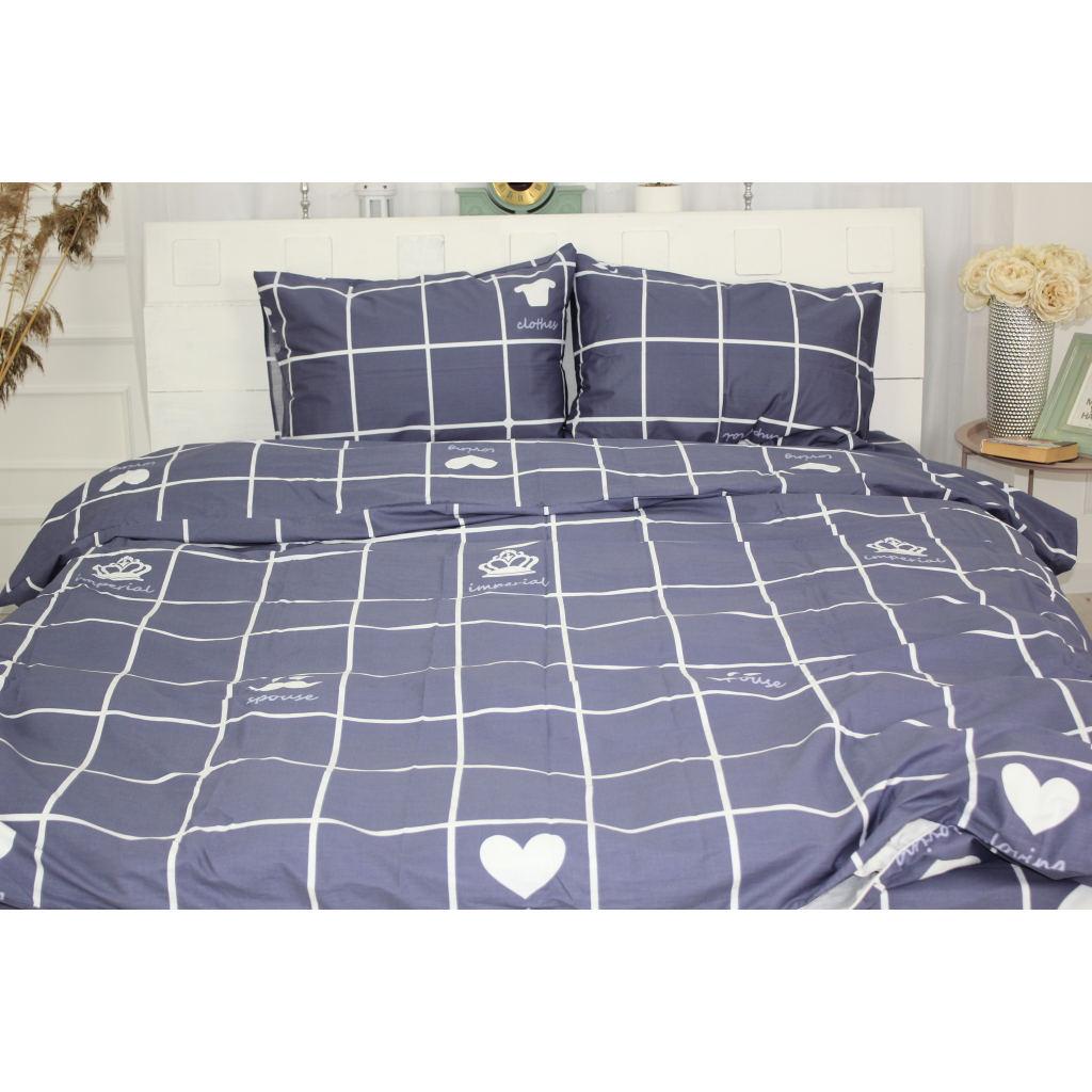 Простирадло MirSon Сатин 22-1268 Love 180х220 см (2200003555196) - зображення 2