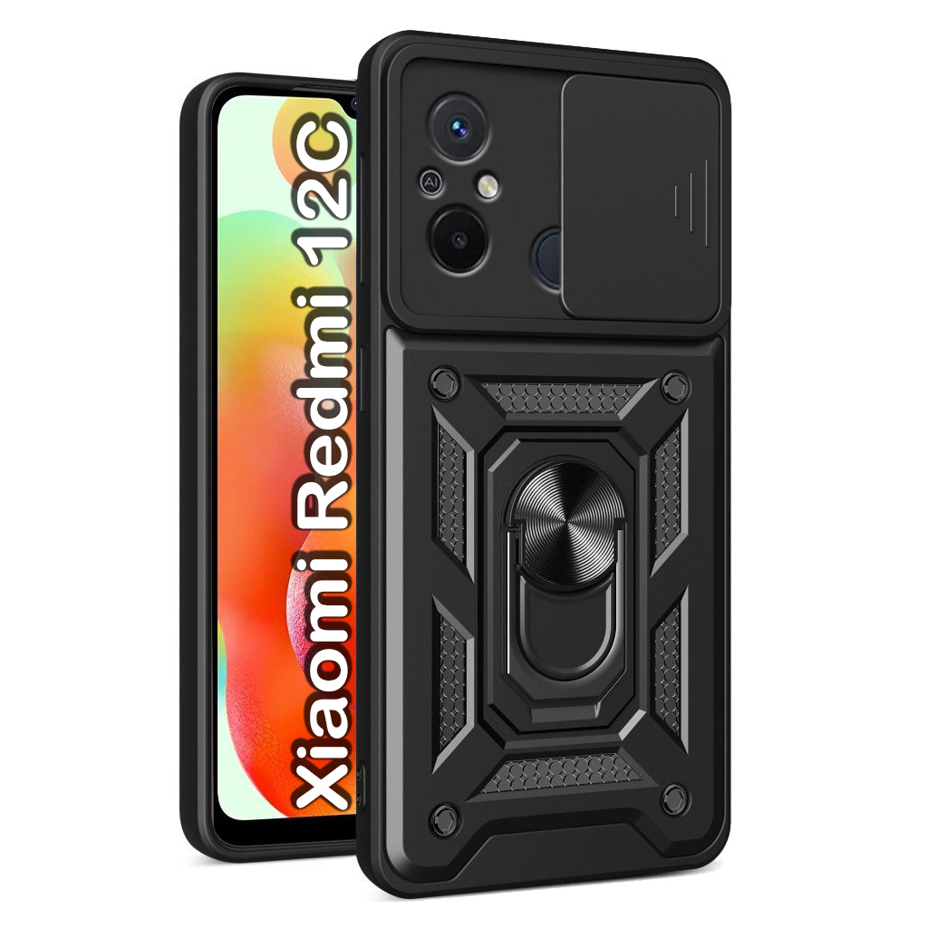 Чохол до мобільного телефона BeCover Military Xiaomi Redmi 12C Black (709165) - зображення 1