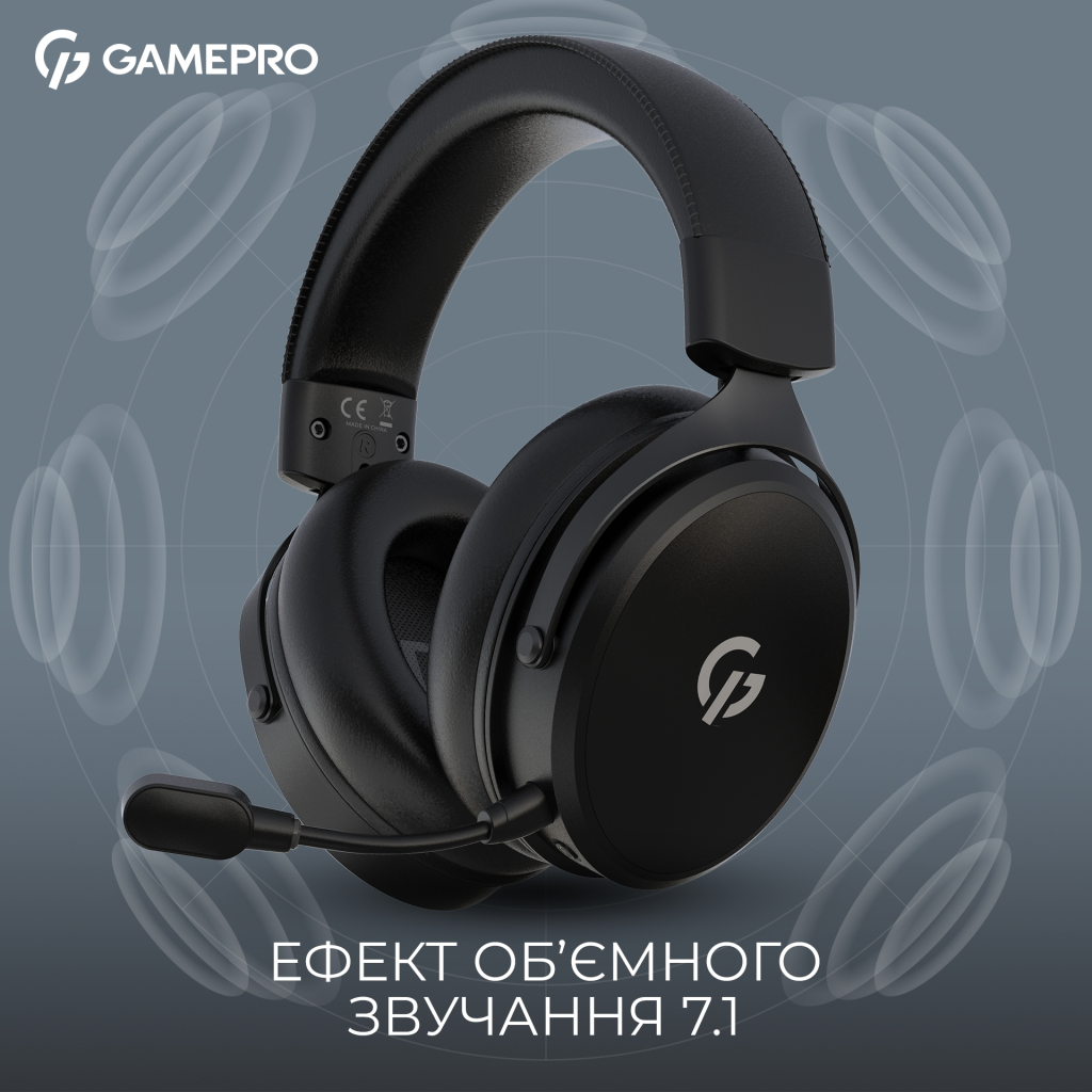 Навушники GamePro Asgard Skadi Wireless Black (HSW191B) - зображення 5