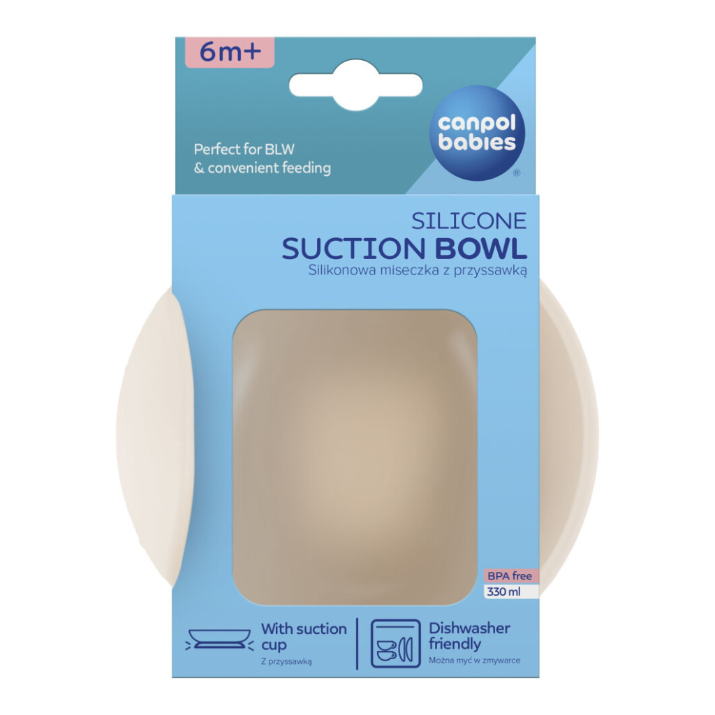 Тарілка дитяча Canpol babies силіконова на присосці - кремова (51/400_creme) - picture 5