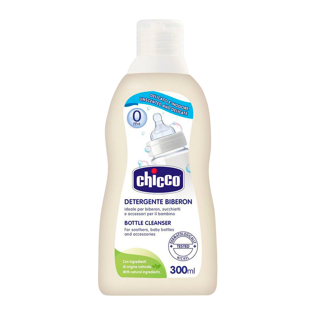 Засіб для ручного миття посуду Chicco для дитячого посуду 300 мл (8058664095186) - изображение 1
