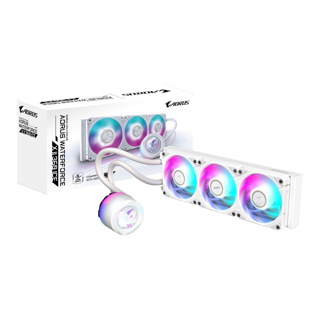 Система рідинного охолодження GIGABYTE AORUS WATERFORCE X II 360 ICE - зображення 5