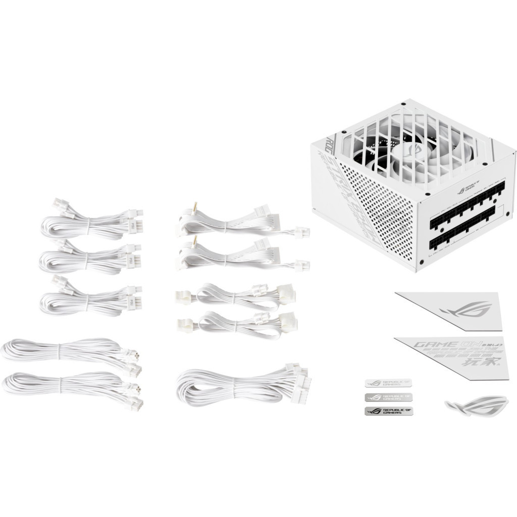 Блок живлення ASUS 850W ROG STRIX 80+ Gold White (90YE00A4-B0NA00) - изображение 10