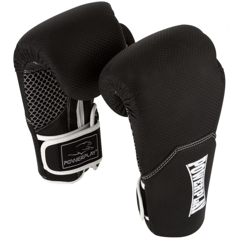 Боксерські рукавички PowerPlay 3011 16oz Black/White (PP_3011_16oz_Bl/White) - зображення 2