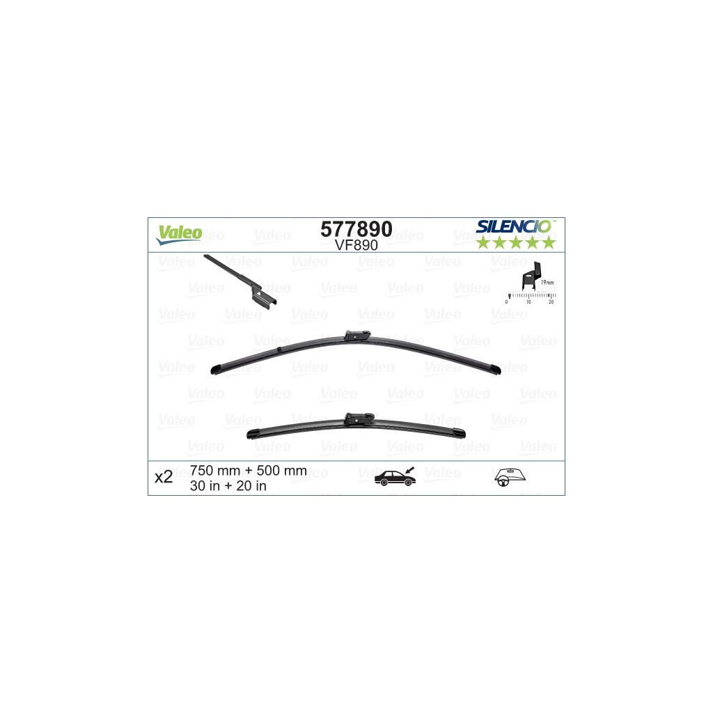 Щітка склоочисника Valeo 577890 - зображення 1