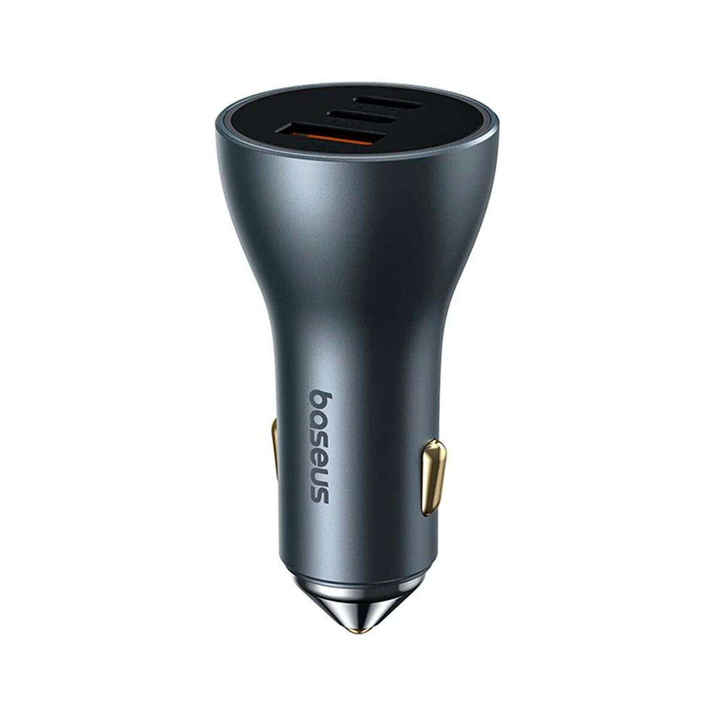 Зарядний пристрій Baseus Golden Contactor Pro GaN Fast Charging Car Charger U+2C 65W Lunar Gray (C00035202841-00) - зображення 2