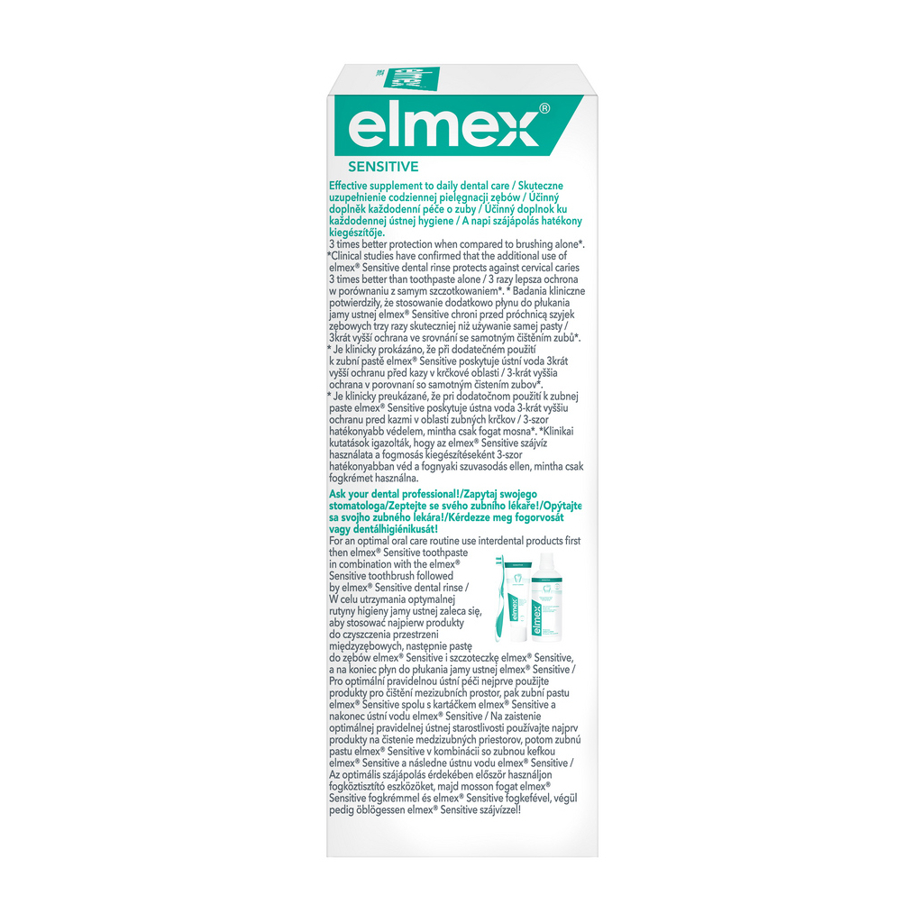 Ополіскувач для порожнини рота Elmex Sensitive Plus 400 мл (7610108065370) - зображення 7