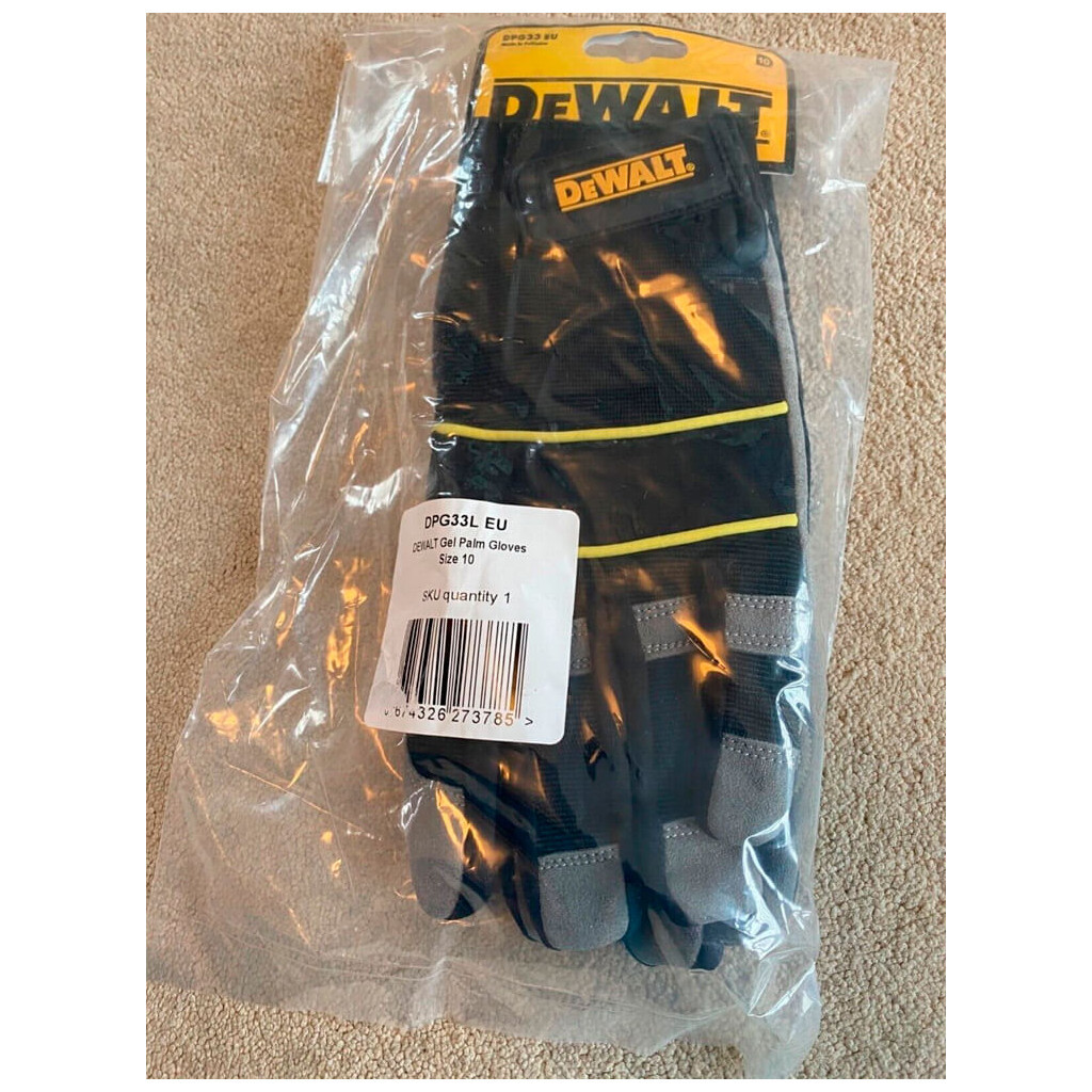 Захисні рукавиці DeWALT розм. L/9, з накладкою ToughThread™ та гелевою вставкою (DPG33L) - зображення 6