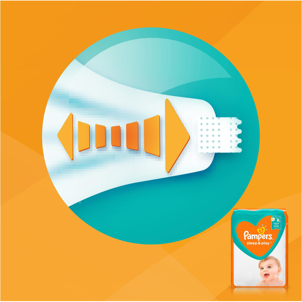 Підгузки Pampers Sleep & Play Maxi Розмір 4 (9-14 кг), 68 шт (4015400203551) - зображення 7
