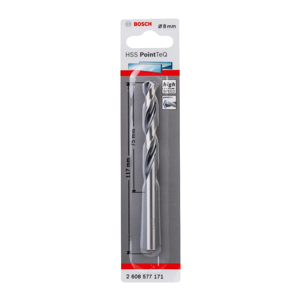 Свердло Bosch по металу HSS-PointTeQ, 8х75х117мм (2.608.577.171) - изображение 7